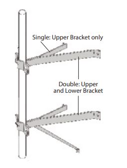 EXTENDED WALL MOUNT SINGLE 12" - WM12S